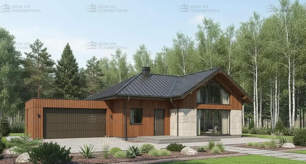 Проект Двухэтажный дом 10 на 15, 158 м2