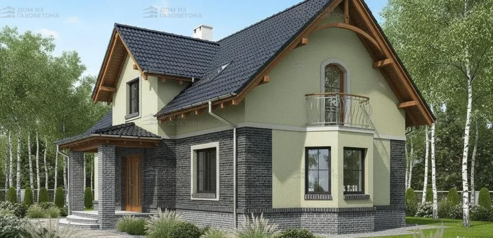 Проект Двухэтажный дом 12 на 10, 149 м2