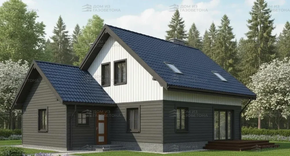 Проект Двухэтажный дом 12 на 11, 145 м2