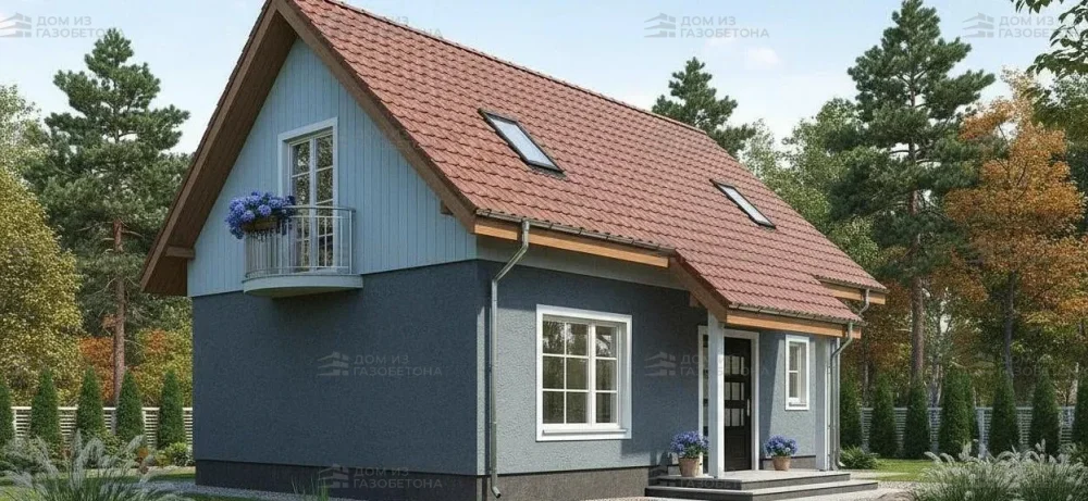 Проект Двухэтажный дом 12 на 10, 140 м2