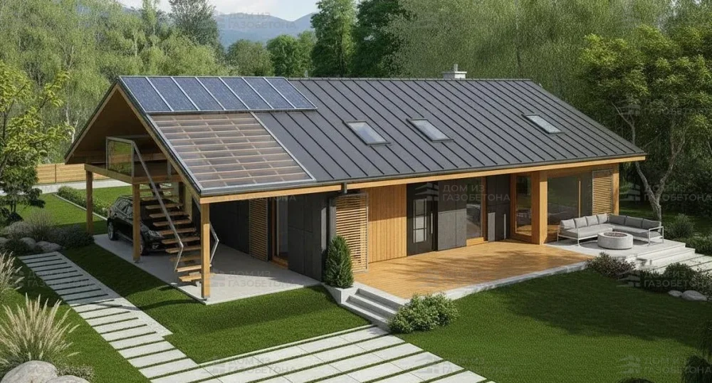 Проект Одноэтажный дом 18 на 10, 97 м2