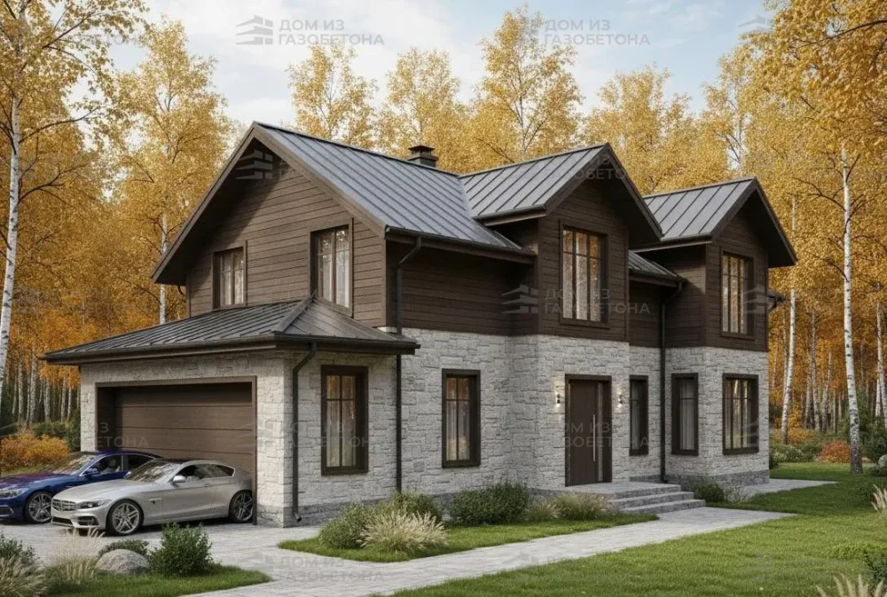 Проект Двухэтажный дом 20 на 13, 234 м2