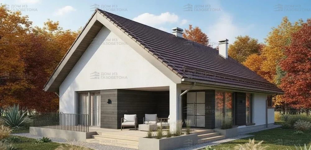 Проект Одноэтажный дом 10 на 22, 146 м2