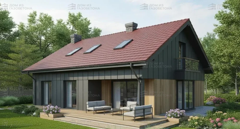 Проект Двухэтажный дом 18 на 12, 193 м2