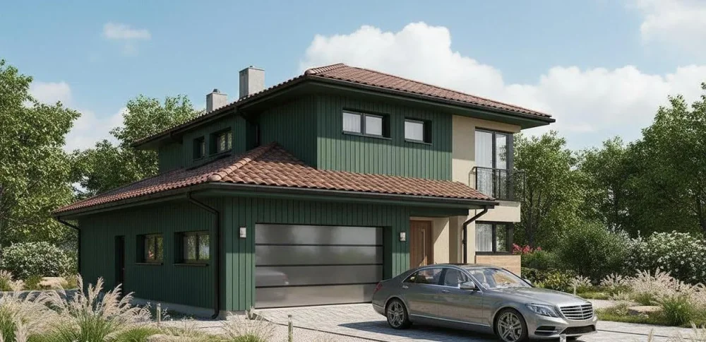 Проект Двухэтажный дом 13 на 15, 218 м2