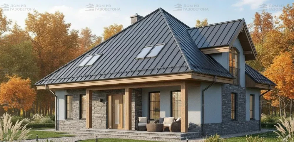 Проект Двухэтажный дом 15 на 16, 206 м2