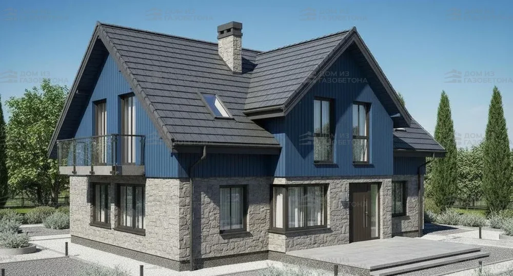 Проект Двухэтажный дом 16 на 10, 201 м2