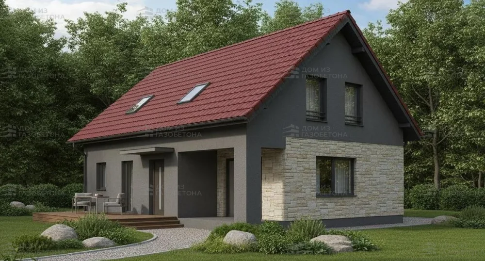 Проект Двухэтажный дом 12 на 9, 139 м2