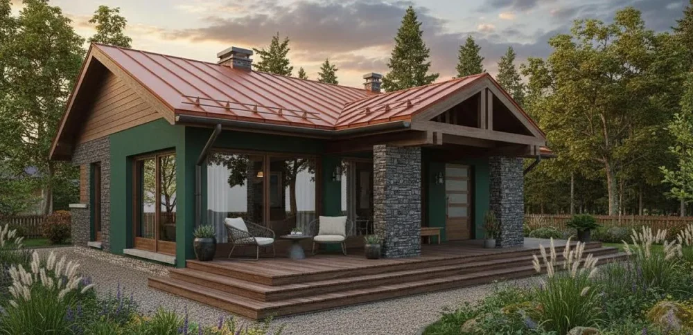 Проект Одноэтажный дом 12 на 13, 79 м2