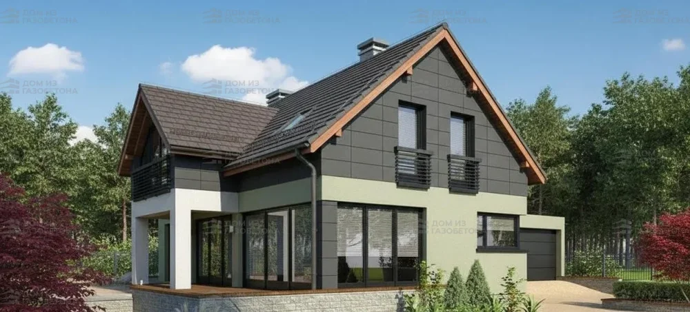 Проект Двухэтажный дом 18 на 12, 213 м2