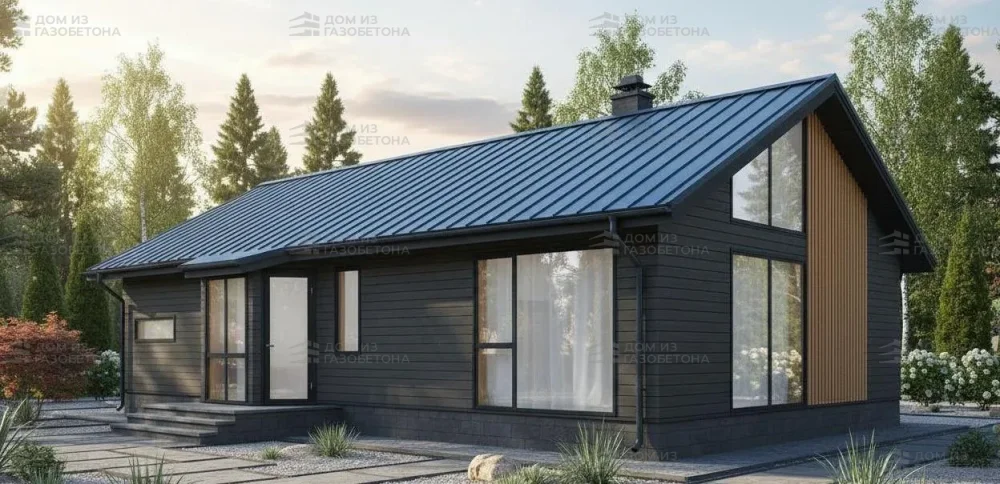 Проект Одноэтажный дом 13 на 17, 146 м2