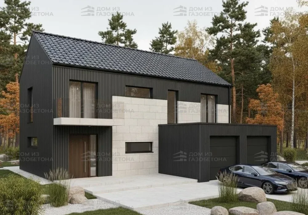 Проект Двухэтажный дом 16 на 10, 194 м2