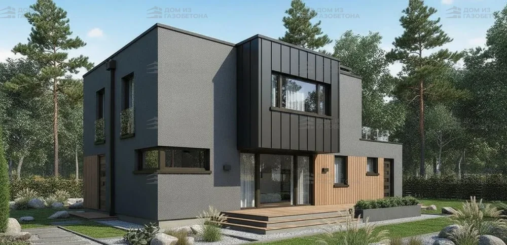 Проект Двухэтажный дом 15 на 10, 178 м2