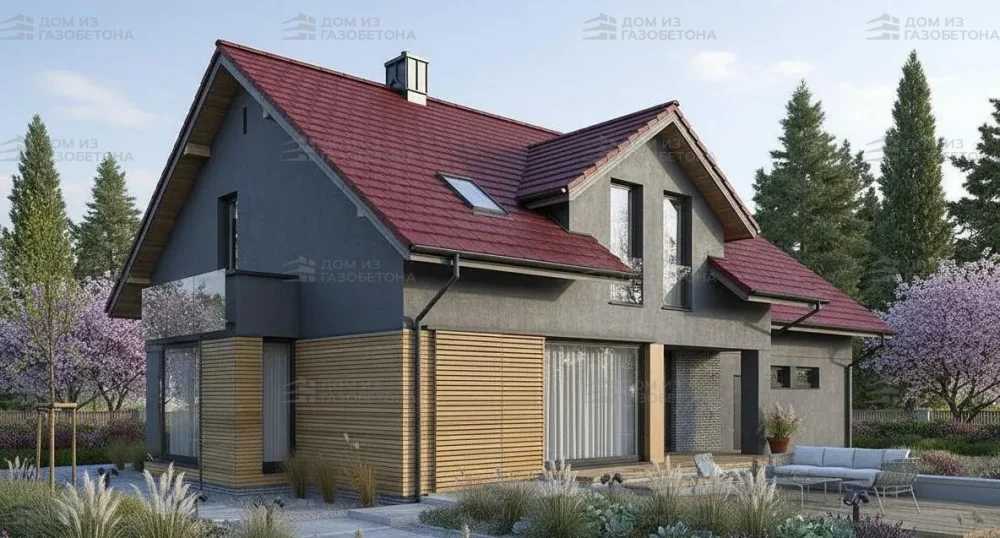 Проект Двухэтажный дом 17 на 12, 211 м2