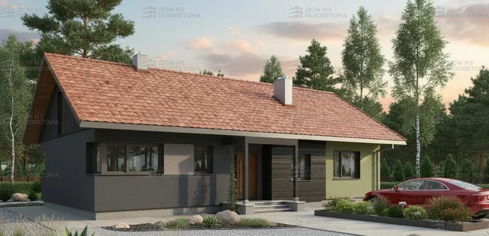 Проект Одноэтажный дом 16 на 11, 125 м2