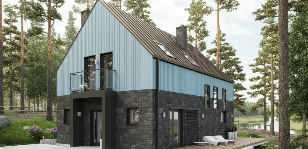 Проект Двухэтажный дом 8 на 12, 94 м2